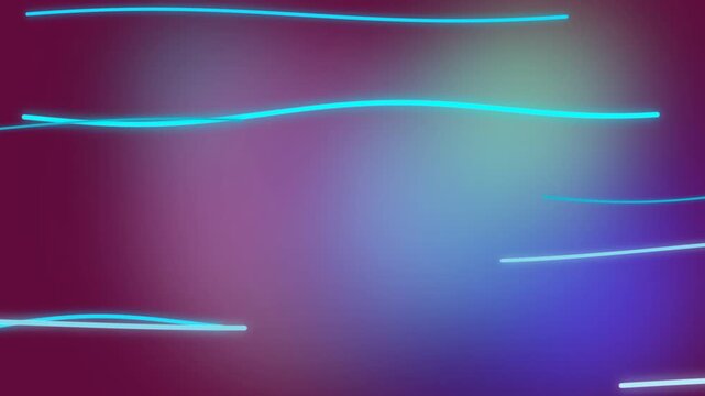 Abstract magenta gradient background with flowing light cyan lines for modern technology and futuristic design projects