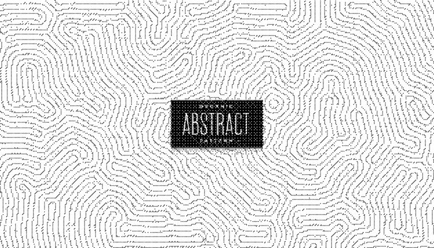 Abstract background with wavy lines pattern and central text box