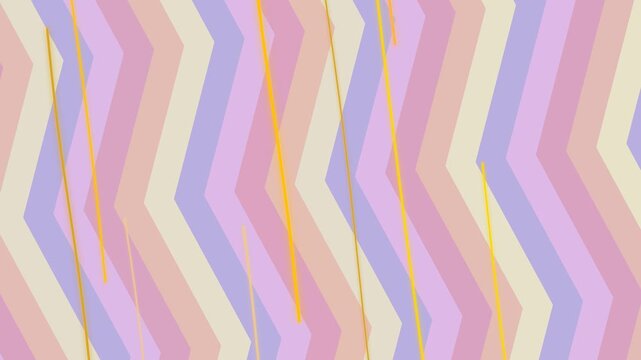 Pastel chevron stripes background illustration with retro design in shades of lavender pink beige and peach colors for a modern look