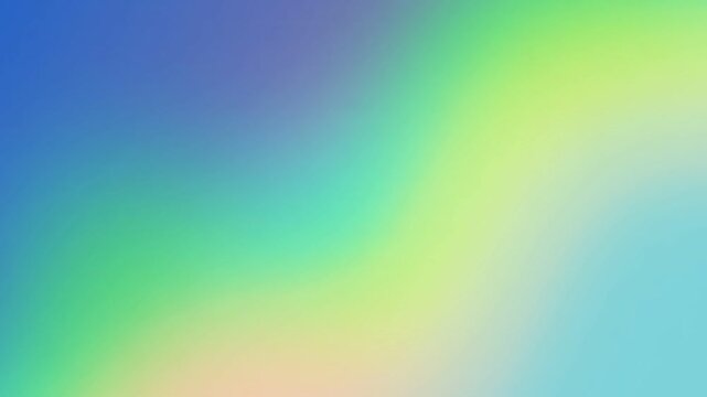 Smooth gradient blend of blue teal green and yellow creating a vibrant dreamy abstract background texture for graphic design projects