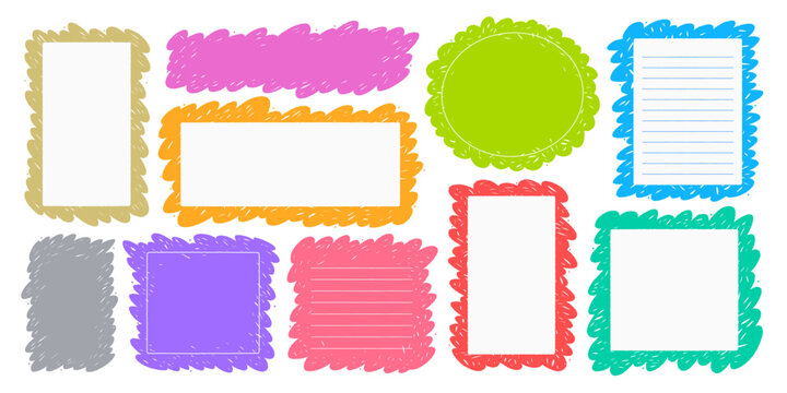 Hand Drawn frames Scrapbook Set &ndash; Sketch Collection