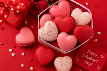 Obraz premium heart shaped chocolate candy