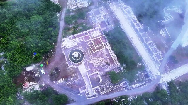 Various drone images of the ancient city of Kibyra, located within the borders of Burdur province in T&uuml;rkiye.