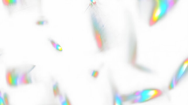 Abstract Prism Reflection with Rainbow Optical Effect PNG