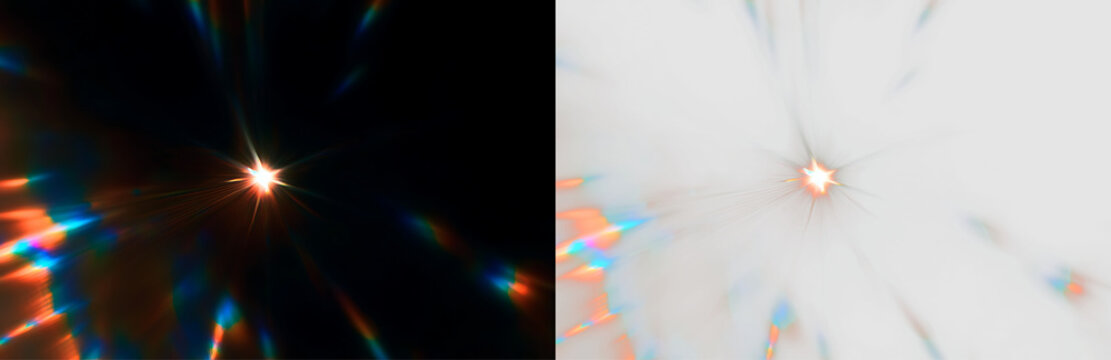 Holographic Glass Prism with Vibrant Spectrum Reflection PNG