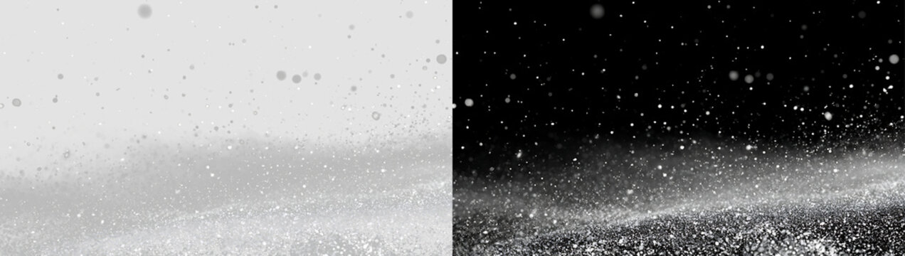 Atmospheric Winter Blizzard with Fine Snow Particles PNG