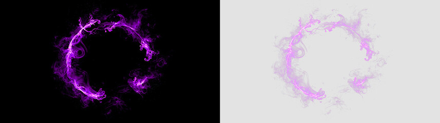 Radiant Violet Glitter Halo with Floating Particles PNG © Татьяна Куриленко