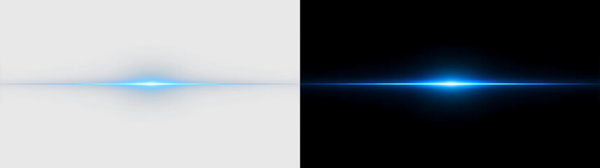Bright Blue Neon Streak with Lens Glow Effect PNG © Татьяна Куриленко