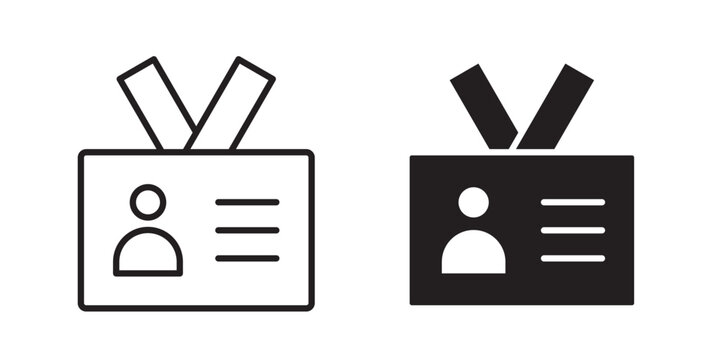 ID badge icon