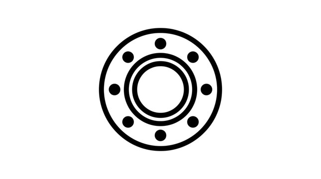 Simple circular metal plate object.