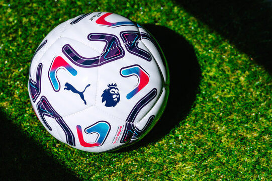 Premier League 2026/2027 Puma Football Placed on the Pitch Before the New Campaign