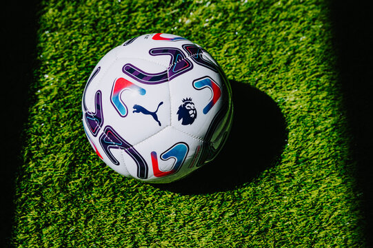 Detailed View of the Premier League Logo on the 2026/2027 Official Puma Ball
