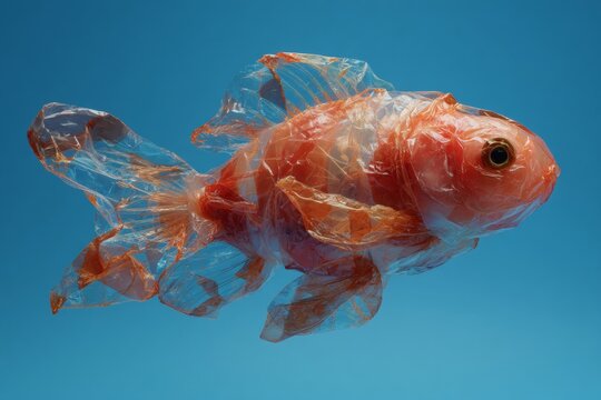Plastic wasteland: a fish-shaped urgent warning from our oceans.