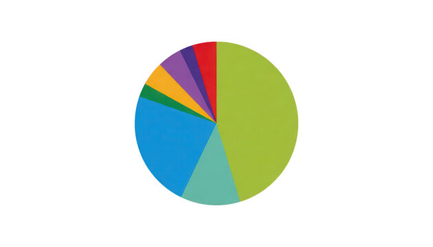 Colorful Pie Chart Transparent Background