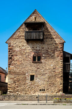 Romanisches Haus in Rosheim im Elsass