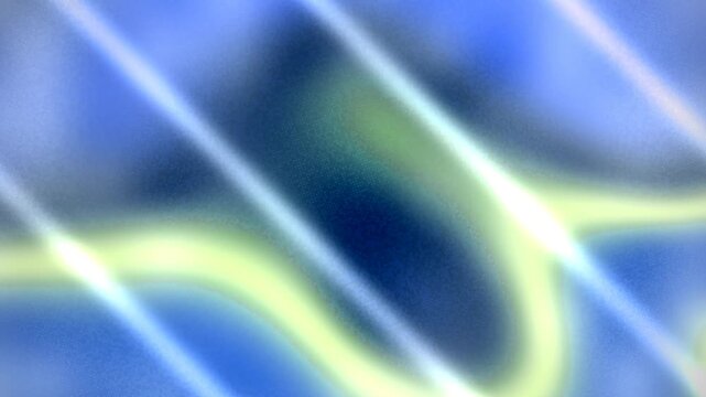 Bright white glowing diagonal stripes on textured blue and soft green abstract background.