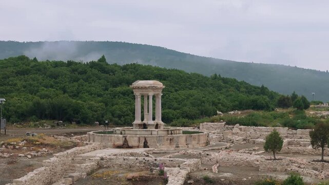 Various drone images of the ancient city of Kibyra, located within the borders of Burdur province in T&uuml;rkiye.