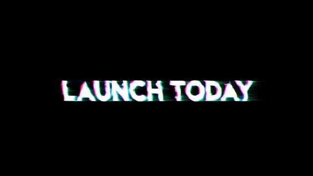 Glitch Text Animation Launch Today for Advertisements and Promotions