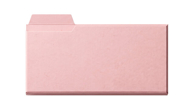 Pink File Folder PNG on Transparent Background For Folder Icon