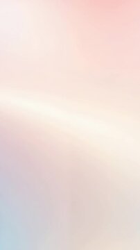 Vertical video: Shifting blurred pastel gradient refocusing in frame, showing faint diagonal band