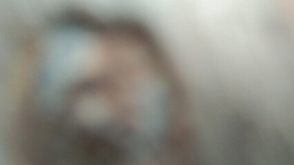Fototapeta premium Blurred abstract background in gray and brown tones. Soft texture, no subject