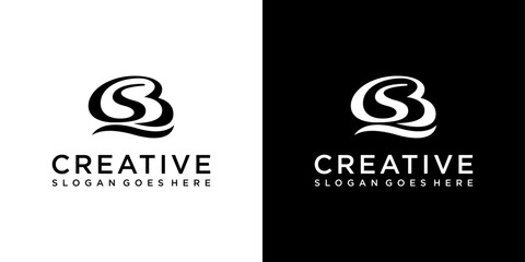 SB or BS initial letter logo design vector © Kurniawan