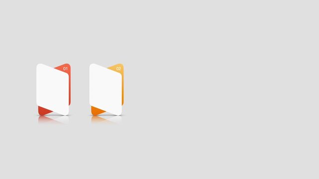 animated video of business plan infographic 5, 6 and 7 steps template, rectangle shape for strategic planning, business presentations and reports