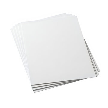 Stack of blank white paper