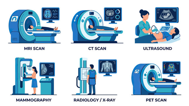 Medical Imaging Collection: MRI, CT, Ultrasound, Mammography, X-ray, PET Scan