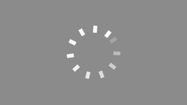 Circular loading spinner icon indicating data processing on a white background. White loading circle progress indicator on black. High quality 4k footage.