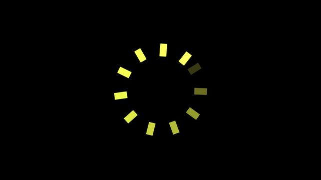 Circular loading spinner icon indicating data processing on a white background. White loading circle progress indicator on black. High quality 4k footage.