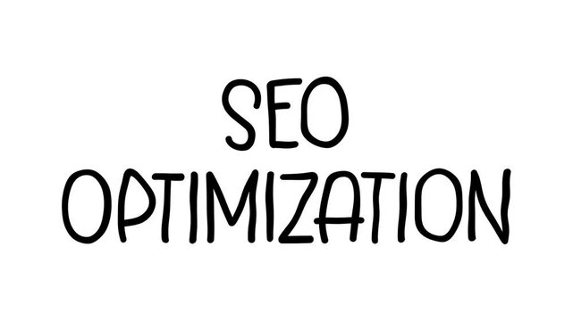 SEO Optimization Hand Drawn Scribble Text Effect