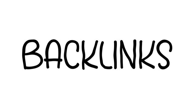 Backlinks Hand Drawn Scribble Text Effect