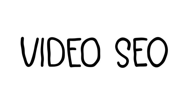 Video SEO Hand Drawn Scribble Text Effect
