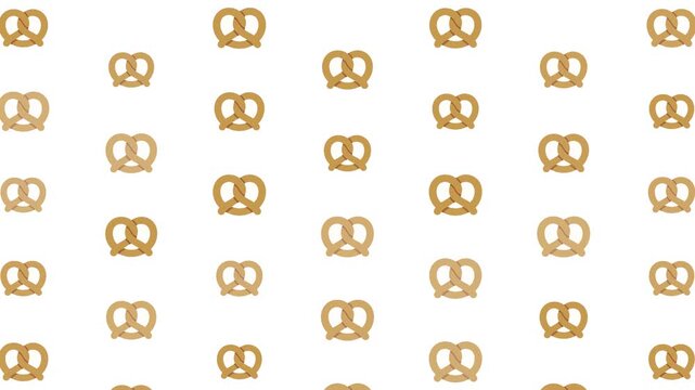 Whimsical pretzel pattern for a fun and festive baking or food-themed design