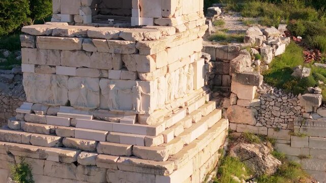 Various drone images of the ancient city of Sagalassos, located within the borders of Burdur province in T&uuml;rkiye.