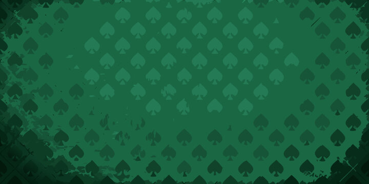 Spade pattern background dark green textured surface