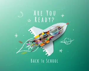 Startup - Launch Rocket - Creative Back To School - Are You Ready ? © Romolo Tavani