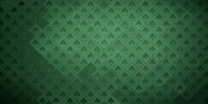 Spade pattern background dark green repeating card suit design