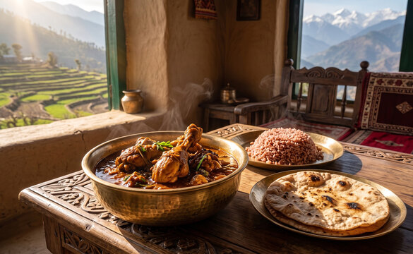 Authentic Garhwali Chicken Curry with Rustic Pahadi Masala