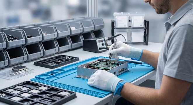 Advanced Component Assembly Bench Supporting Regional Production Shift
