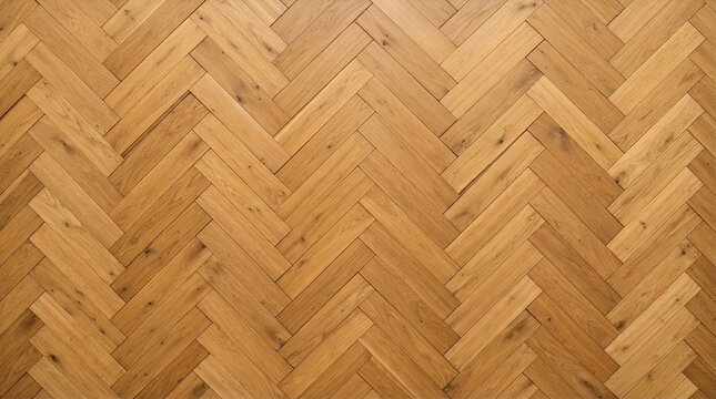 Classic oak wooden herringbone parquet floor texture background for elegant modern interior design