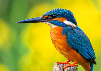Fototapeta premium kingfisher on the branch