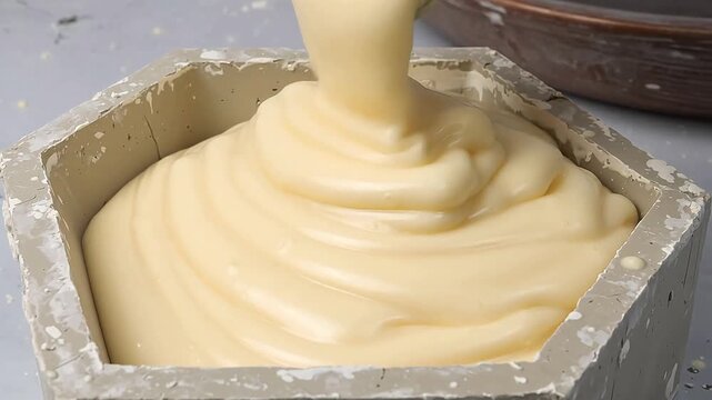 Liquid being poured into a container