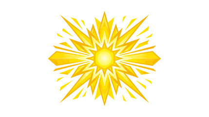 Abstract Golden Sunburst Radiance, Bright Starburst Energy, Radiant Light Burst © Arif