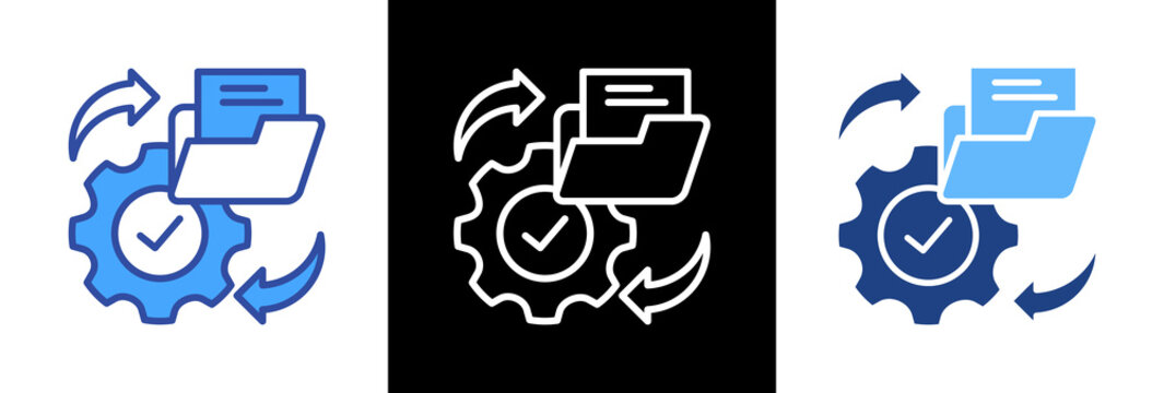 Process Documentation triple icon