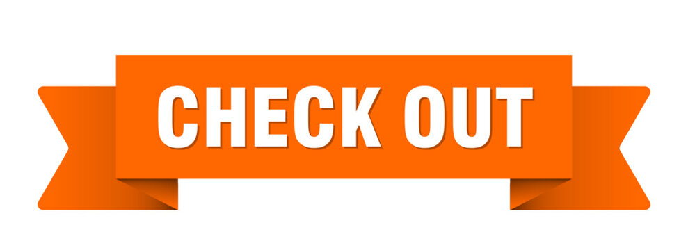 check out ribbon isolated on transparent background. check out ribbon