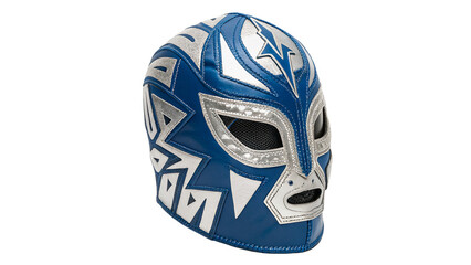 Blue lucha libre mexican wrestling mask traditional cultural sports costume prop isolated on transparent background © novachev-png