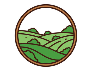 Fototapeta premium Rolling Hills Design for Eco-Friendly Initiatives