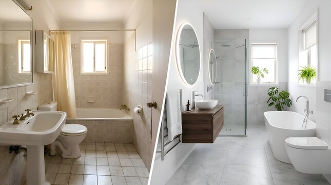 Before and After: Old Bathroom Renovation to Modern Luxury Ensuite